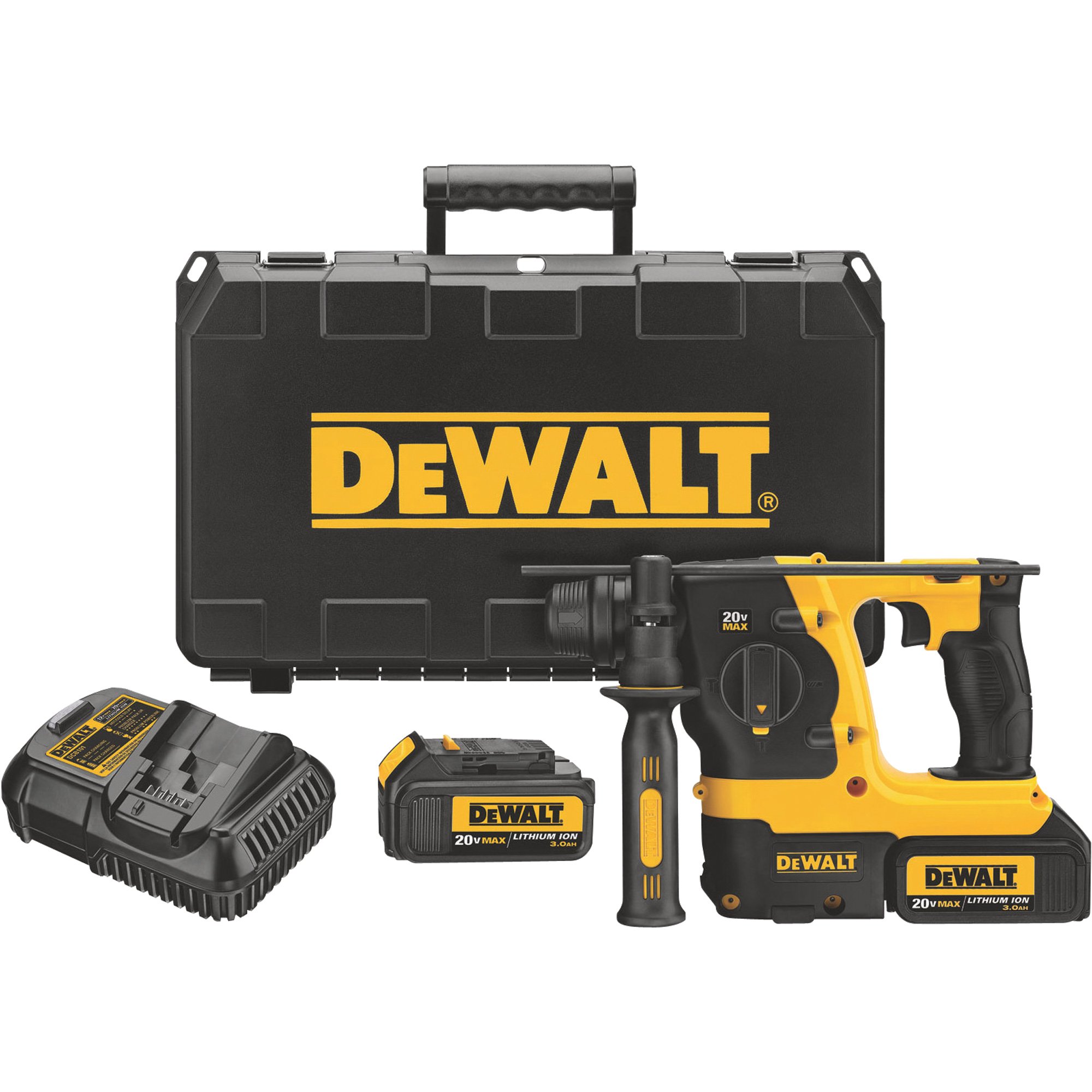 DEWALT 20 Volt Max Li-Ion SDS Rotary Hammer, Model# DCH213L2